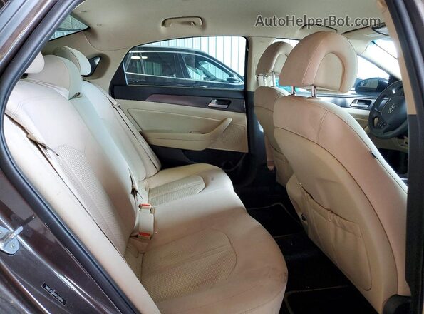 5NPE34AF6GH328866 2016 HYUNDAI SONATA Gray უკანა სავარძლების ხედი