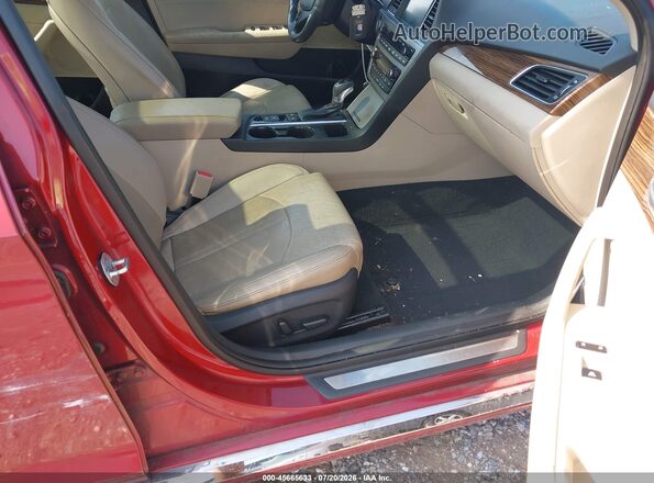 5NPE34AF6GH339351 2016 HYUNDAI SONATA Red Front interior view