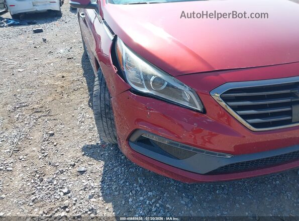 5NPE34AF6GH339351 2016 HYUNDAI SONATA Red Front view