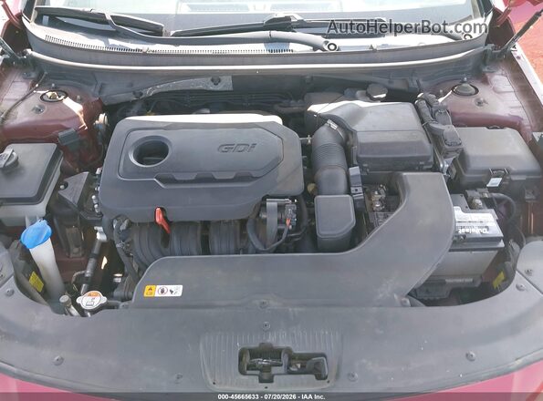 5NPE34AF6GH339351 2016 HYUNDAI SONATA Red Rear view