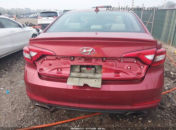 5NPE34AF6GH359115 2016 HYUNDAI SONATA Red Vista frontal