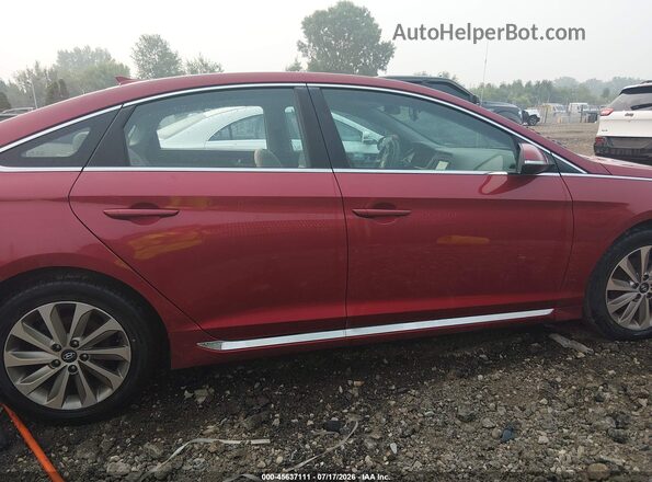 5NPE34AF6GH359115 2016 HYUNDAI SONATA Red Vista interior de 360 grados
