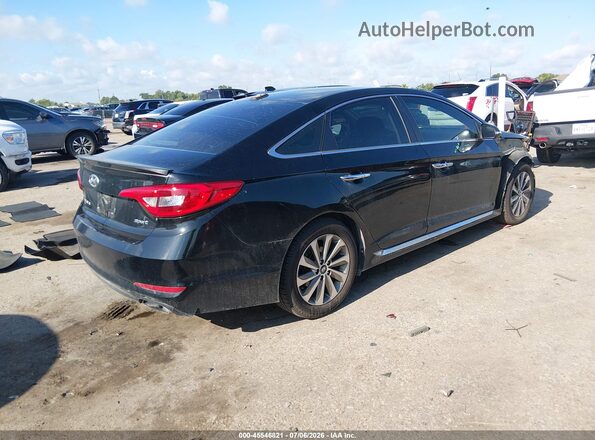 5NPE34AF6GH362208 2016 HYUNDAI SONATA Black Trasero derecho