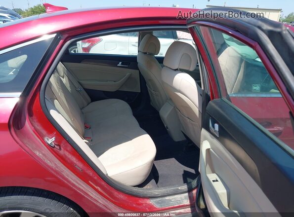 5NPE34AF6GH371765 2016 HYUNDAI SONATA Red Vista de la etiqueta del VIN