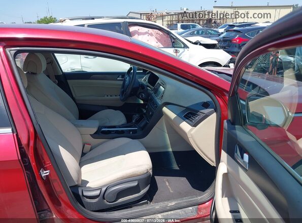 5NPE34AF6GH371765 2016 HYUNDAI SONATA Red Vista interior delantera