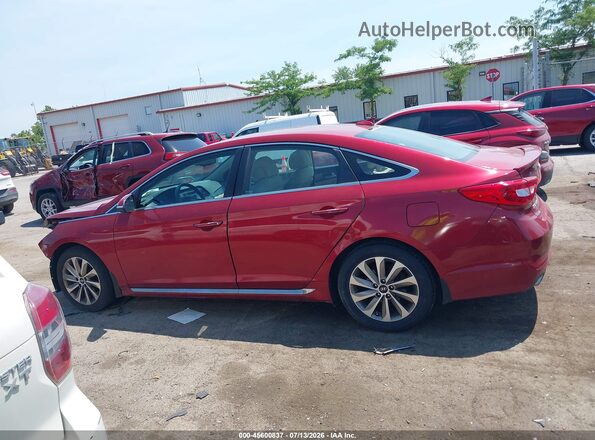 5NPE34AF6GH371765 2016 HYUNDAI SONATA Red Vista interior de 360 grados