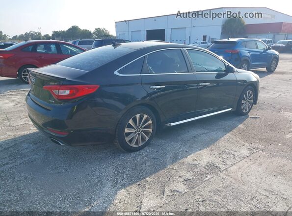 5NPE34AF6GH412721 2016 HYUNDAI SONATA Black Rear right