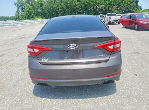 5NPE34AF6GH422696 2016 HYUNDAI SONATA Серый Вид сзади