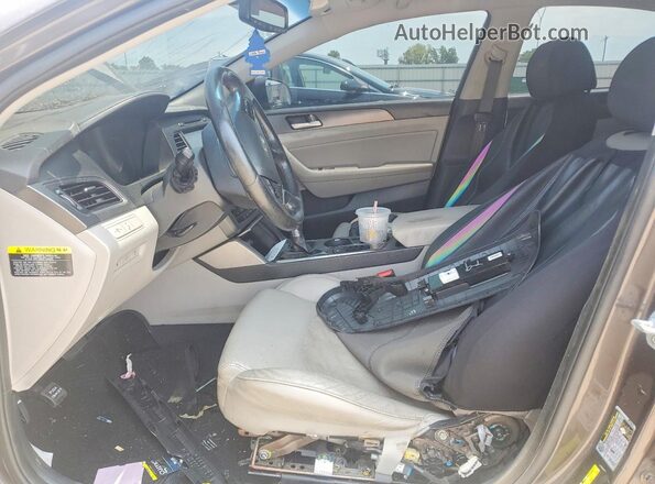 5NPE34AF6GH422696 2016 HYUNDAI SONATA Серый Вид салона спереди