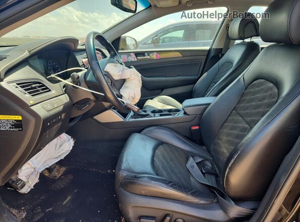 5NPE34AF6GH430281 2016 HYUNDAI SONATA Черный Вид салона спереди