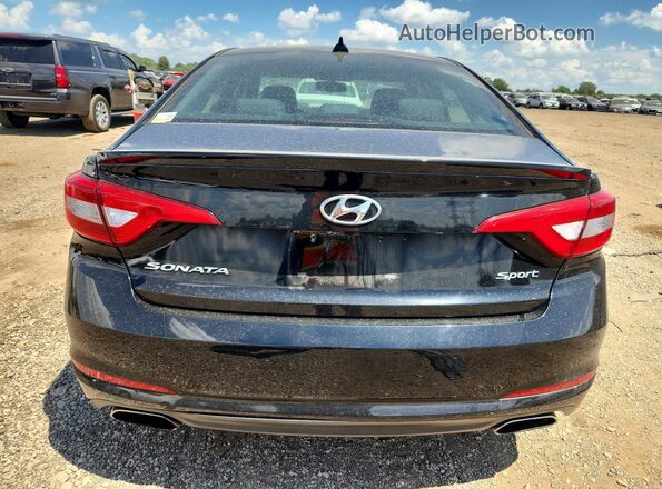 5NPE34AF6GH430281 2016 HYUNDAI SONATA Черный Вид сзади