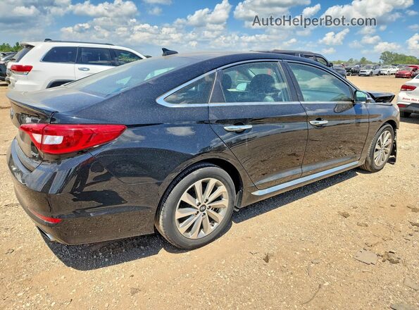 5NPE34AF6GH430281 2016 HYUNDAI SONATA Черный Задняя правая четверть