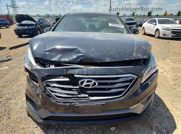 5NPE34AF6GH430281 2016 HYUNDAI SONATA Черный Вид спереди