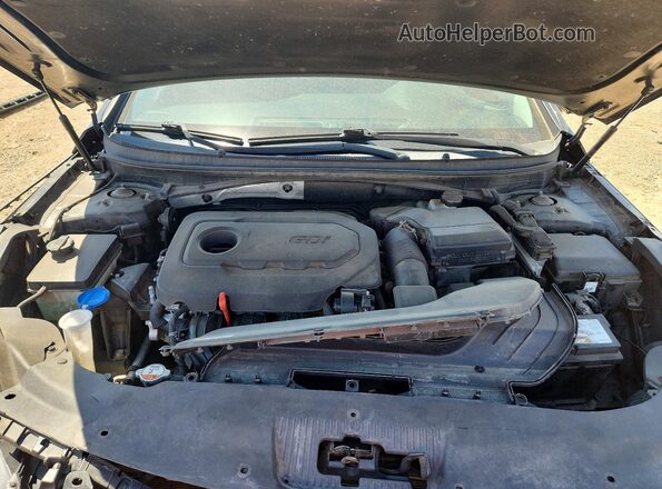 5NPE34AF6GH430281 2016 HYUNDAI SONATA Черный Вид задней части салона