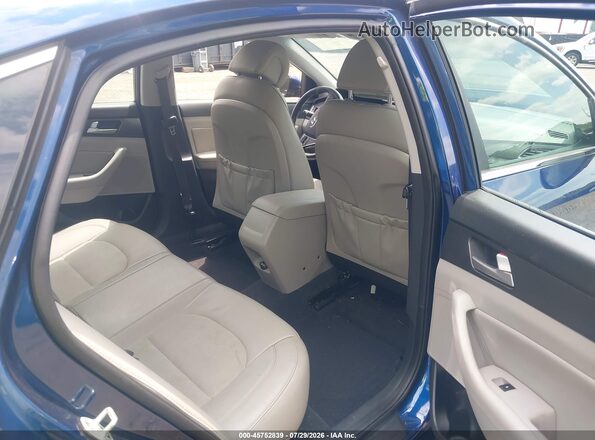 5NPE34AF6HH474668 2017 HYUNDAI SONATA Blue Вид наклейки з VIN-кодом