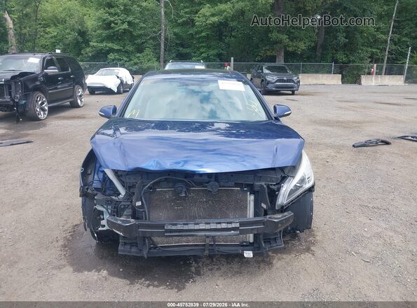 5NPE34AF6HH474668 2017 HYUNDAI SONATA Blue Вид задньої частини салону