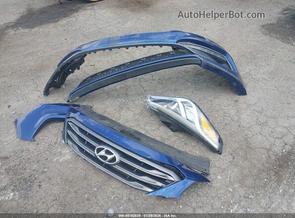 5NPE34AF6HH474668 2017 HYUNDAI SONATA Blue Вид щитка приладів