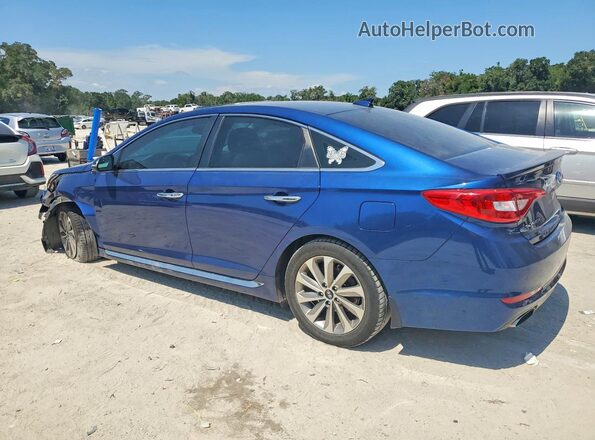5NPE34AF6HH485511 2017 HYUNDAI SONATA Blue Հետևի ձախ