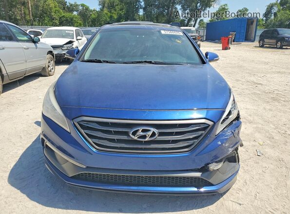5NPE34AF6HH485511 2017 HYUNDAI SONATA Blue Դիմացի տեսք