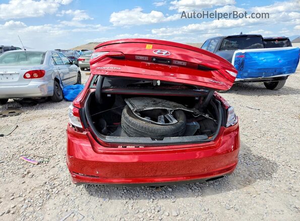 5NPE34AF6HH487792 2017 HYUNDAI SONATA Red Rear view