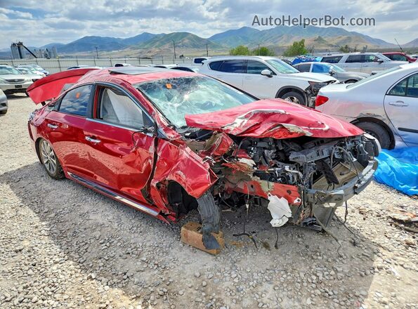 5NPE34AF6HH487792 2017 HYUNDAI SONATA Red Front right