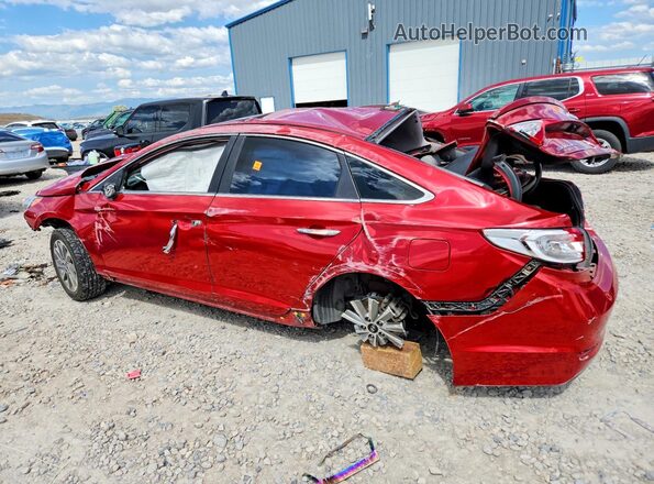 5NPE34AF6HH487792 2017 HYUNDAI SONATA Red Rear left