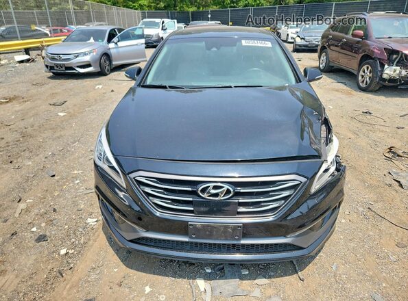 5NPE34AF6HH505840 2017 HYUNDAI SONATA Черный Вид спереди
