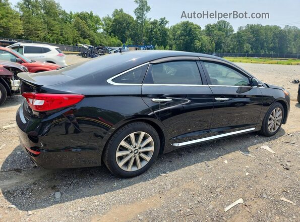 5NPE34AF6HH505840 2017 HYUNDAI SONATA Черный Задняя правая четверть