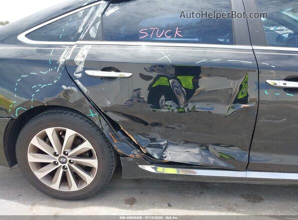 5NPE34AF6HH508785 2017 HYUNDAI SONATA Black Widok z przodu