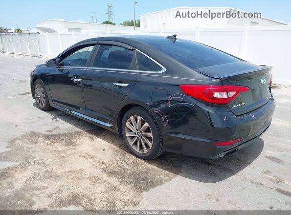 5NPE34AF6HH508785 2017 HYUNDAI SONATA Black Tył lewy