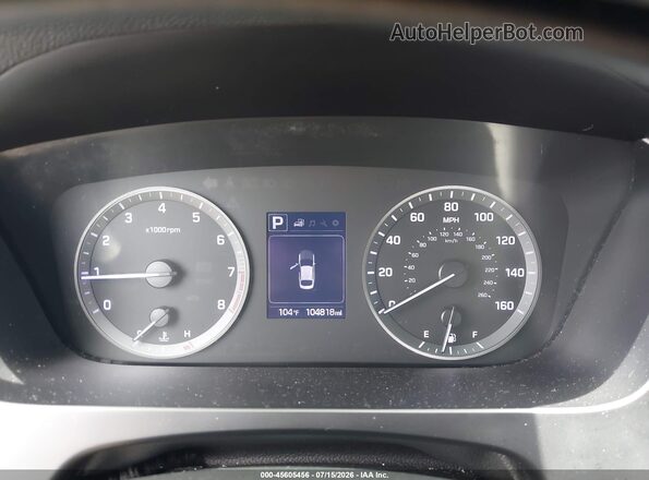 5NPE34AF6HH508785 2017 HYUNDAI SONATA Black Widok tylnych siedzeń
