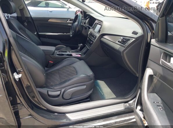 5NPE34AF6HH508785 2017 HYUNDAI SONATA Black Widok wnętrza z przodu