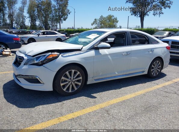 5NPE34AF6HH534433 2017 HYUNDAI SONATA White Передня ліва чверть