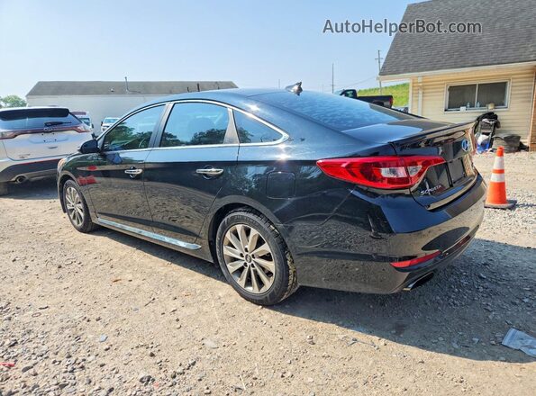 5NPE34AF6HH539051 2017 HYUNDAI SONATA Угольный Задняя левая четверть