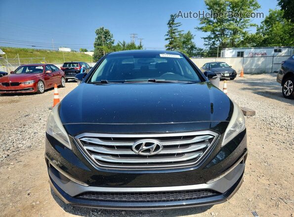 5NPE34AF6HH539051 2017 HYUNDAI SONATA Угольный Вид спереди