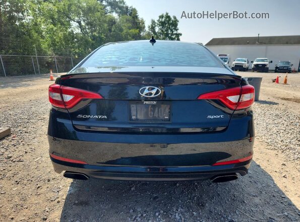 5NPE34AF6HH539051 2017 HYUNDAI SONATA Угольный Вид сзади