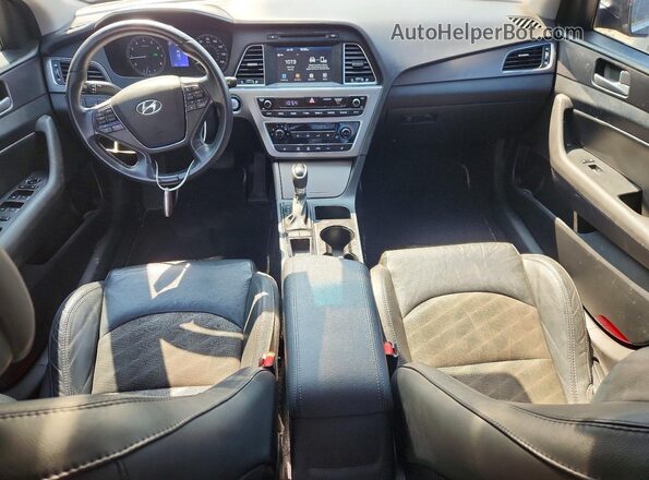 5NPE34AF6HH539051 2017 HYUNDAI SONATA Угольный Вид панели приборов