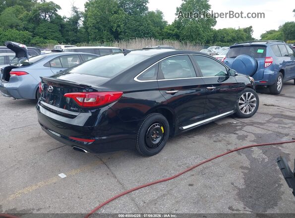 5NPE34AF6HH540040 2017 HYUNDAI SONATA Black Tył prawy