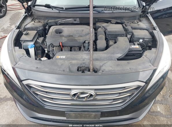 5NPE34AF6HH540040 2017 HYUNDAI SONATA Black Widok z tyłu