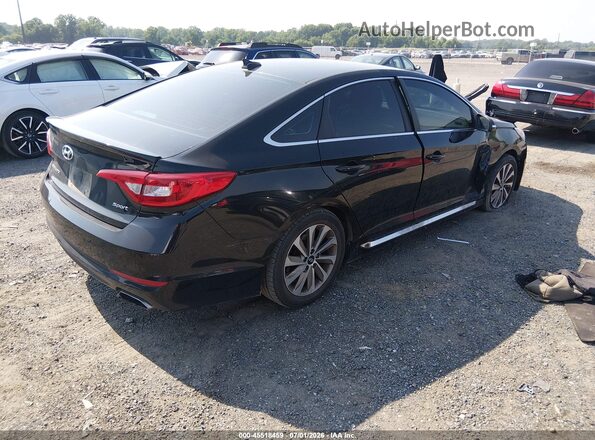 5NPE34AF6HH552852 2017 HYUNDAI SONATA Black Tył prawy