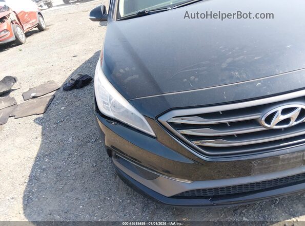 5NPE34AF6HH552852 2017 HYUNDAI SONATA Black Widok z przodu