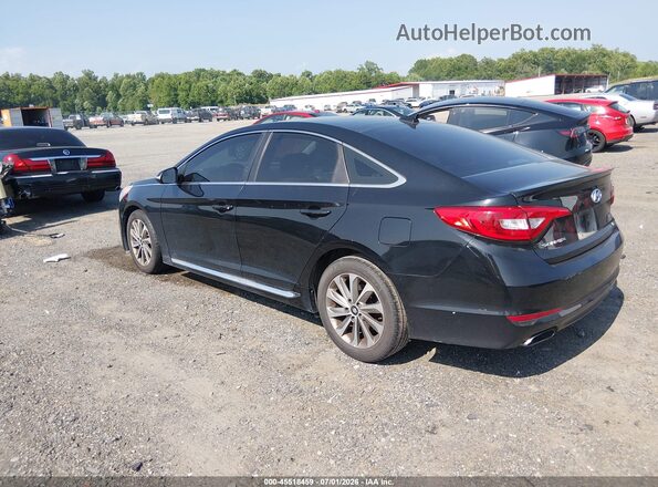 5NPE34AF6HH552852 2017 HYUNDAI SONATA Black Tył lewy