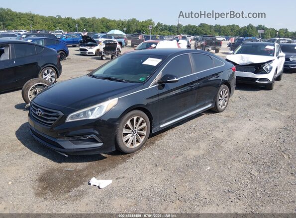 5NPE34AF6HH552852 2017 HYUNDAI SONATA Black Przód lewy