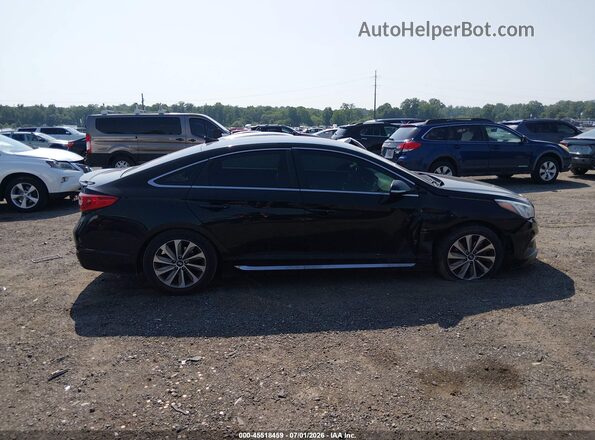 5NPE34AF6HH552852 2017 HYUNDAI SONATA Black Widok wnętrza z tyłu