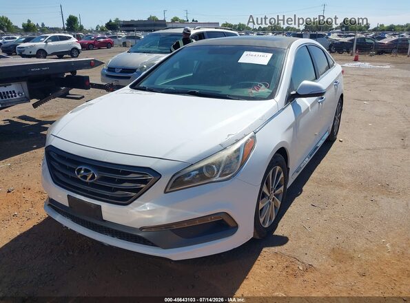 5NPE34AF6HH555587 2017 HYUNDAI SONATA White Front left