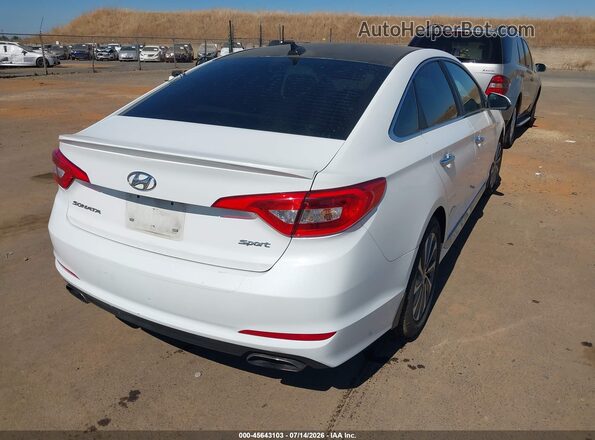 5NPE34AF6HH555587 2017 HYUNDAI SONATA White Rear right