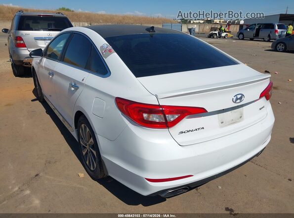 5NPE34AF6HH555587 2017 HYUNDAI SONATA White Rear left