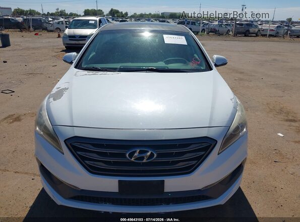 5NPE34AF6HH555587 2017 HYUNDAI SONATA White Front view