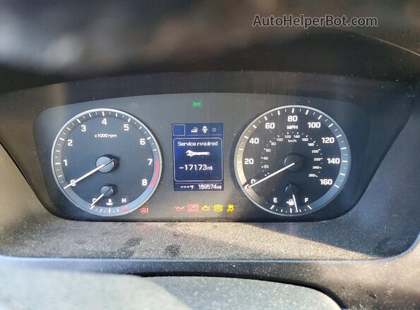 5NPE34AF6HH569201 2017 HYUNDAI SONATA White Սարքավորումների վահանակի տեսք