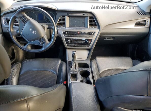 5NPE34AF6HH569201 2017 HYUNDAI SONATA White Առջևի վահանակի տեսք